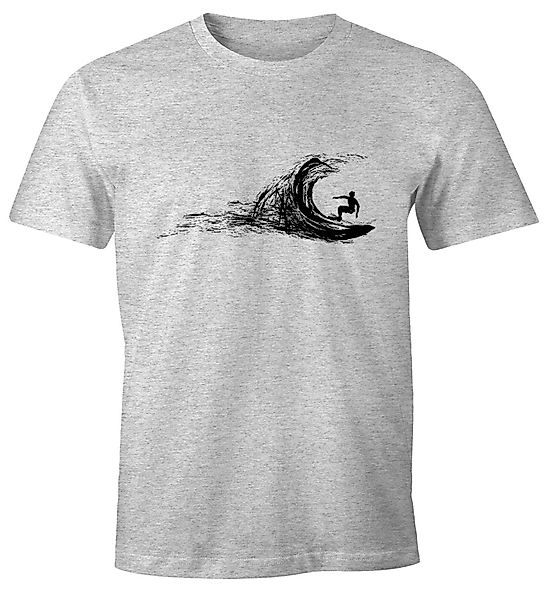 Neverless Print-Shirt Herren T-Shirt Surfer surfing günstig online kaufen