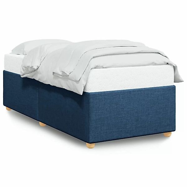 vidaXL Bettgestell Blau 90x200 cm Stoff Modell 62107406 günstig online kaufen