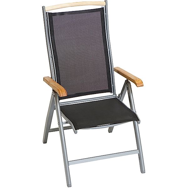 MERXX Gartenstuhl "Siena, TOPSELLER" () 1 Stk.Alu/Textil/Akazie, verstellba günstig online kaufen