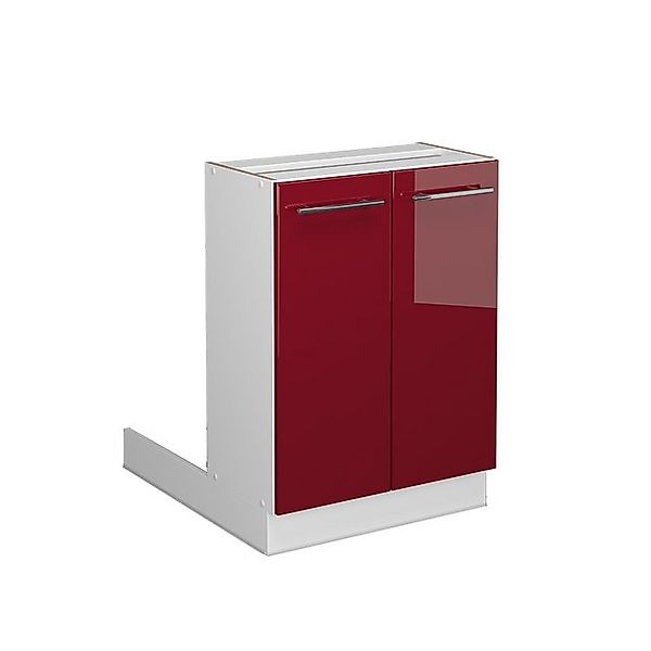 Vicco Unterschrank Fame-Line, Bordeaux Hochglanz/Weiß, 60 cm ohne Arbeitspl günstig online kaufen