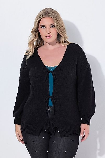 MIAMODA Strickjacke Strickjacke Loose Fit Schleifenverschluss günstig online kaufen