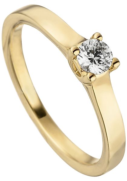 JOBO Solitärring "mit Diamant Brillant 0,15 ct.", 585 Gold günstig online kaufen