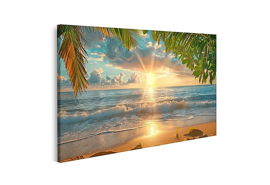 islandburner Leinwandbild Exquisites Tropenparadies: Perfekter exotischer W günstig online kaufen