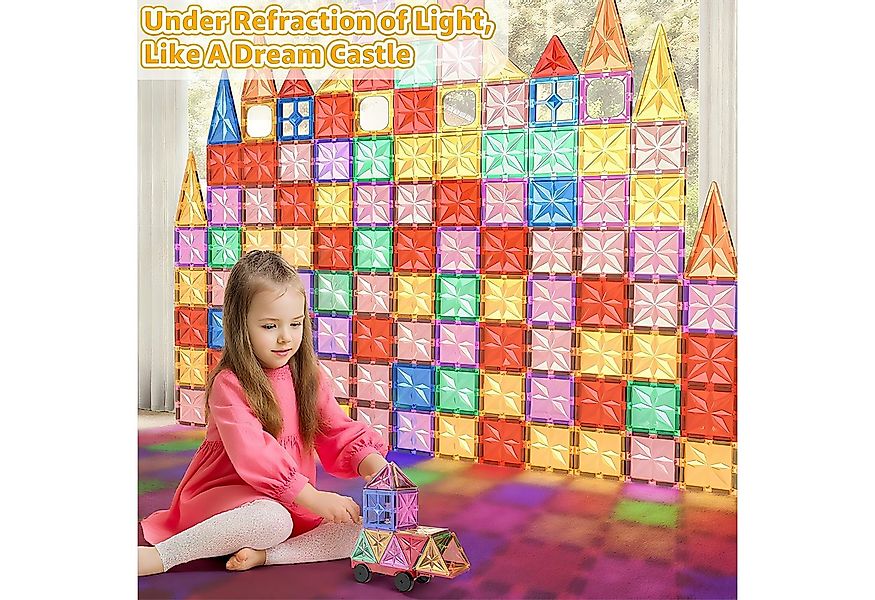 POPOLIC Magnetische Bausteine, 61 Teile Magnete Kinder Stärker Magnetbauste günstig online kaufen