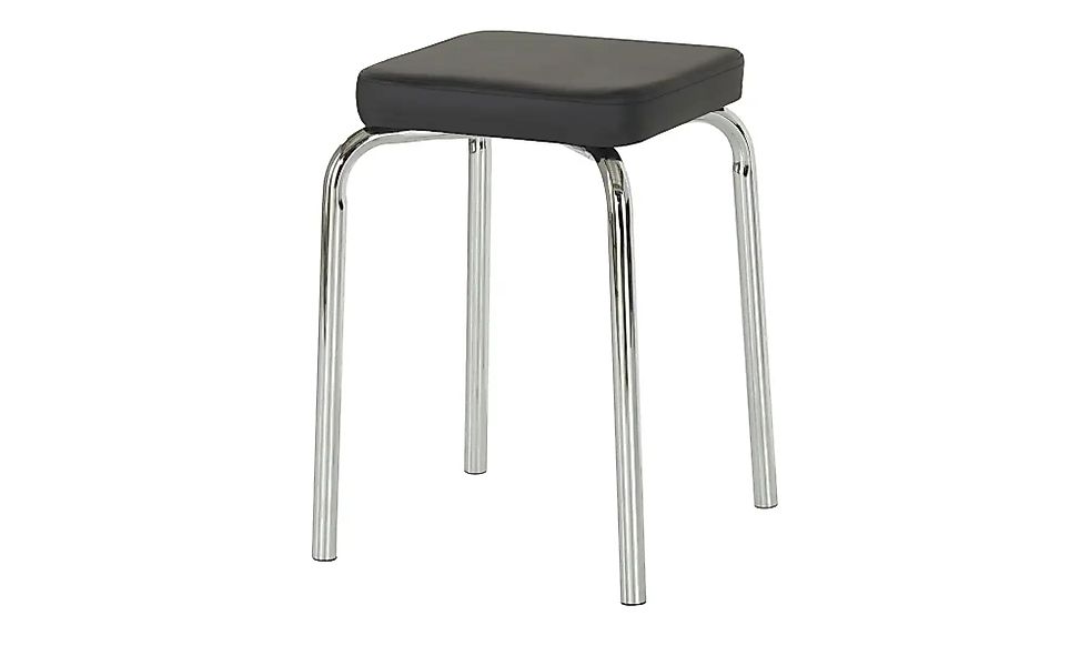 Hocker  Sandro ¦ schwarz ¦ Maße (cm): B: 31 H: 47 T: 31.0 Polstermöbel > Ho günstig online kaufen