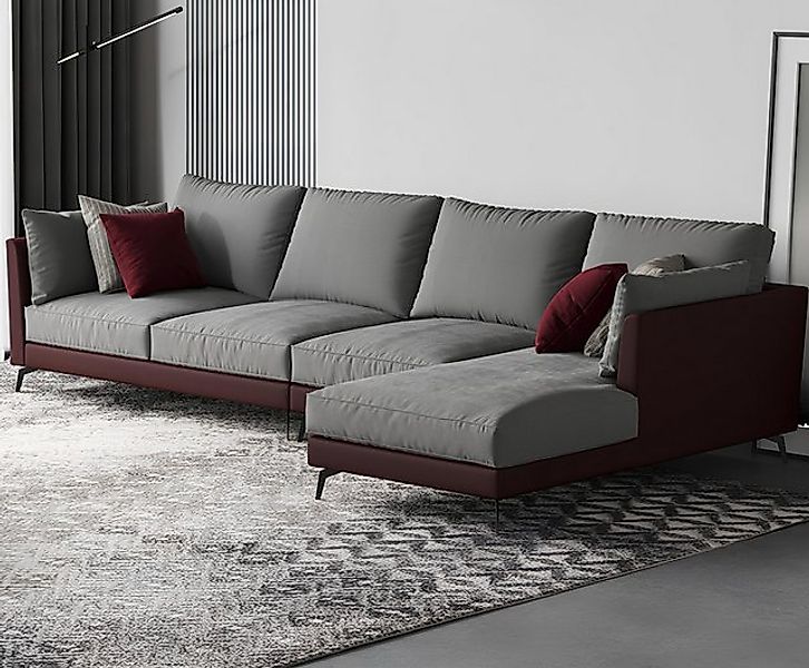 Xlmoebel Ecksofa Neue Wohnlandschaft mit L-förmigem Ecksofa aus Stoff - Pol günstig online kaufen