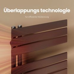 Emke Badheizkörper 160x60cm 958W Schwarz Handtuchwärmer für Badezimmer Hand günstig online kaufen