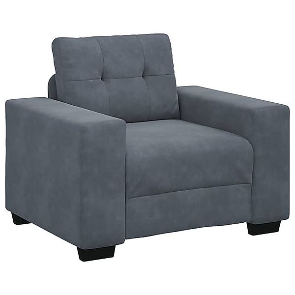 vidaXL Sofa Sessel Dunkelgrau 60 cm Samt günstig online kaufen