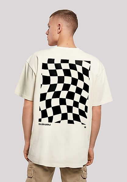 F4NT4STIC T-Shirt "Wavy Schach Muster" Print günstig online kaufen