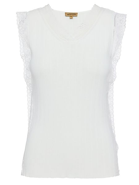 Sarah Kern Spitzentop Stricktop Figurbetont mit günstig online kaufen