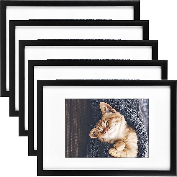 Bomoe Galeria Bilderrahmen 1 Bild 13x18cm Schwarz 5tlg günstig online kaufen