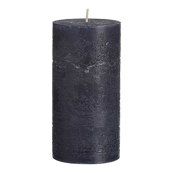 Kerze RUSTIC ca. D7,5xH15cm, dkl. blau günstig online kaufen