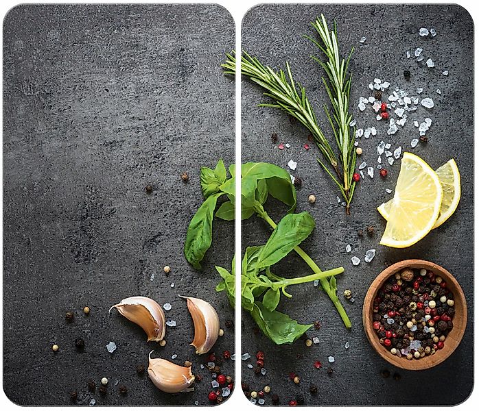 WENKO Herd-Abdeckplatte "Universal Modell Kräuter" Herdabdeckung für alle H günstig online kaufen