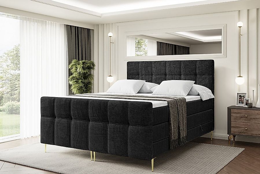 ALTDECOR Boxspringbett MARCE-F-Z KING (Multipocket-Matratze H4, H3 Matratze günstig online kaufen