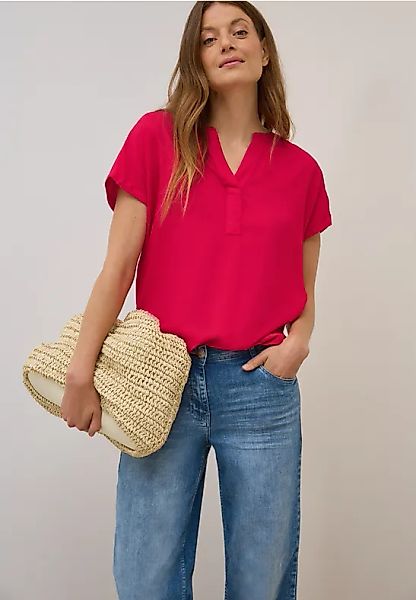 Bluse in Unifarbe günstig online kaufen