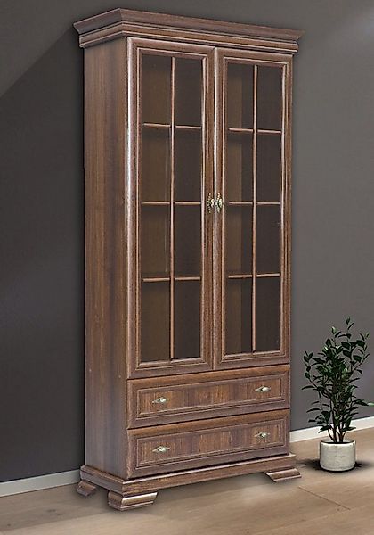 Feldmann-Wohnen Vitrine Kora (2-St) 88cm samoa King rustikal günstig online kaufen