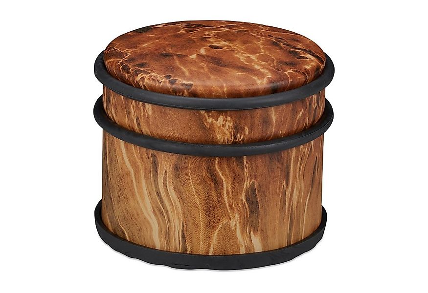 relaxdays Türstopper 2 x Türstopper Holzoptik dunkelbraun günstig online kaufen