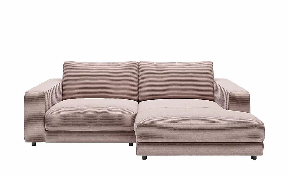 Jette Home Ecksofa in Cord Sila ¦ rosa/pink ¦ Maße (cm): B: 250 H: 85 T: 17 günstig online kaufen