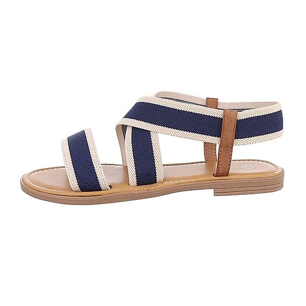 Ital-Design Damen Freizeit Riemchensandalette Blockabsatz Riemchensandalen günstig online kaufen
