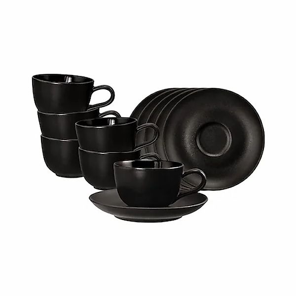 Seltmann Weiden Tasse »Espressotassen mit Untertassen Liberty Velvet Black günstig online kaufen