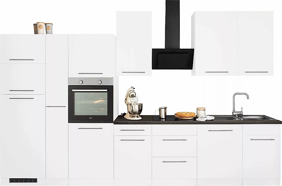 wiho Küchen Küchenzeile "Unna", mit E-Geräten, Breite 370 cm günstig online kaufen