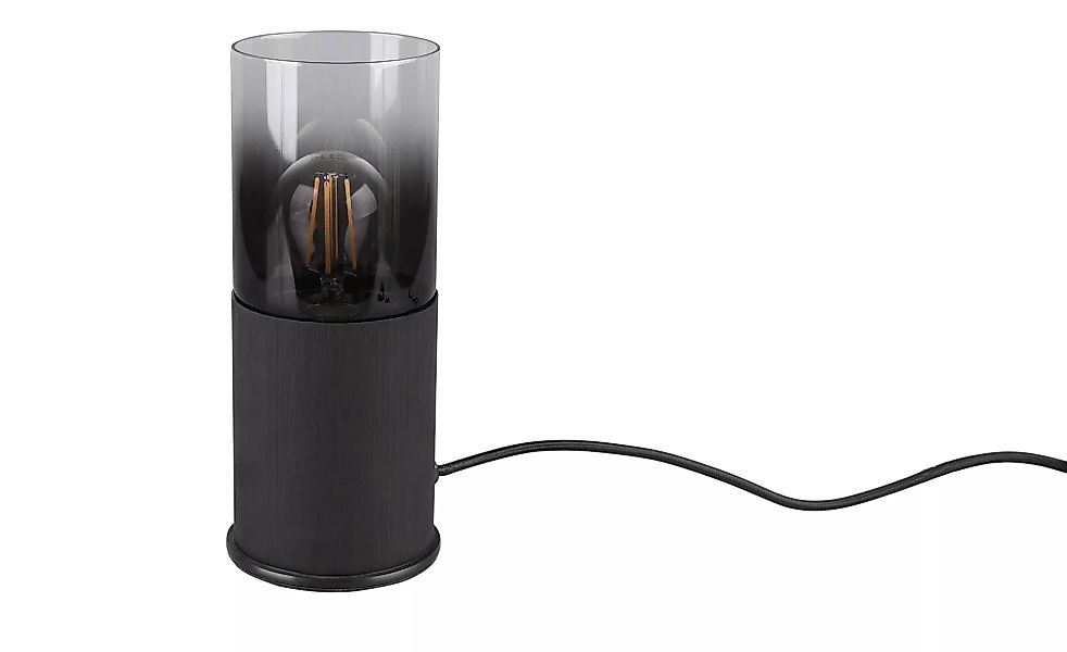 Schreibtischlampe Robin Schwarz matt 1-flammig Metall/Glas E27 günstig online kaufen