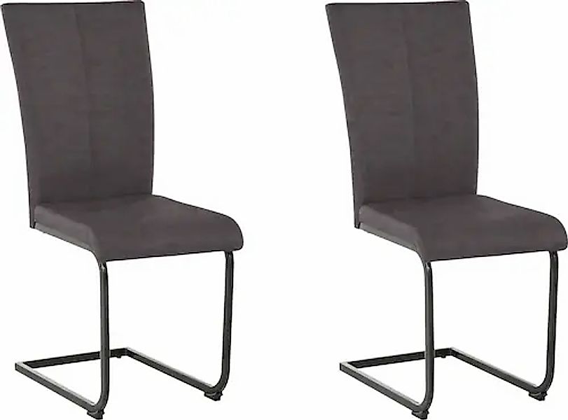 Home affaire Freischwinger »Oliver« (Set) 2 Stk. Microfaser Stuhl belastbar günstig online kaufen