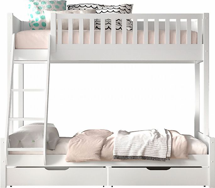 Vipack Etagenbett "Scott, Kiefer massiv, stabil gebaut, Made in Europe, Lan günstig online kaufen