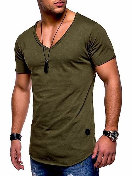 behype T-Shirt "NUKE", (1 tlg.), mit V-Ausschnitt günstig online kaufen