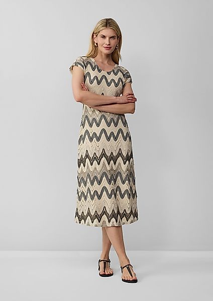 s.Oliver BLACK LABEL Minikleid Gemustertes Etuikleid günstig online kaufen