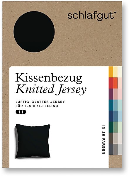 Schlafgut Kissenbezug Knitted Jersey aus Bio-Baumwolle günstig online kaufen
