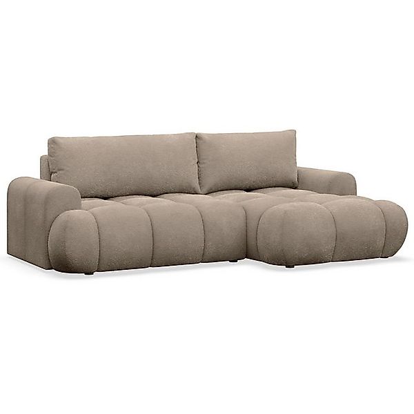 Selsey Ecksofa OMBO MINI, Ecksofa mit Schlaffunktion & Bettkasten, Bouclé, günstig online kaufen