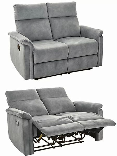 luma-home 2-Sitzer 15127, Sofa mit halbautomatischer Relaxfunktion 130 cm b günstig online kaufen