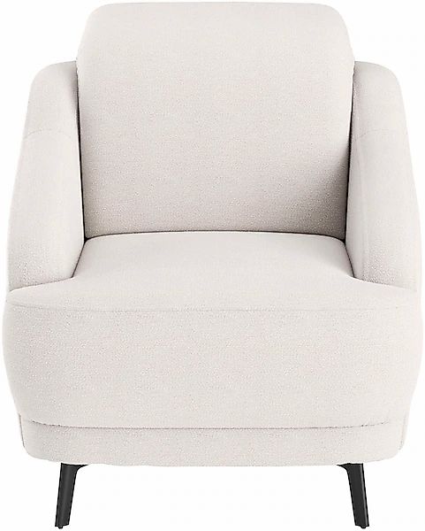 sit&more Sessel »Blues«, (1 St.), mit Metallfüßen, schwarz-matt günstig online kaufen