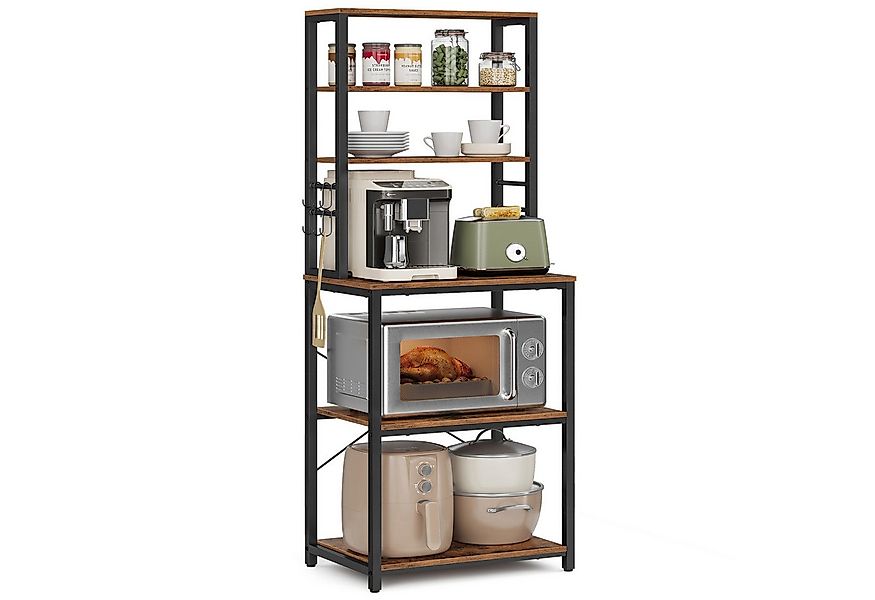VASAGLE Standregal, Küchenregal mit 6 Haken, 40 x 60 x 167 cm(TxBxH) günstig online kaufen