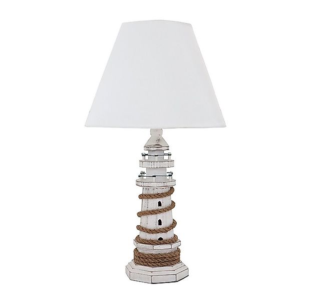 Grafelstein Tischleuchte Tischlampe LIGHTHOUSE weiß braun Leuchtturm mariti günstig online kaufen