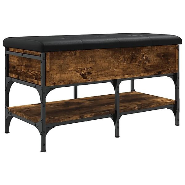 vidaXL Schuhbank Räuchereiche 82x42x45 cm Holzwerkstoff günstig online kaufen