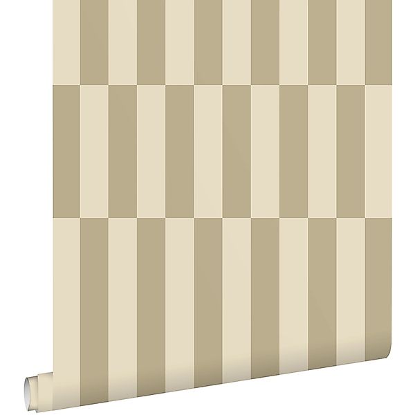 ESTAhome Tapete Streifen Beigebraun 53 cm x 10.05 m günstig online kaufen