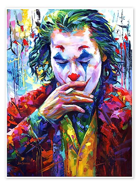 Posterlounge Wandbild Smoking Joker Pop Art, günstig online kaufen