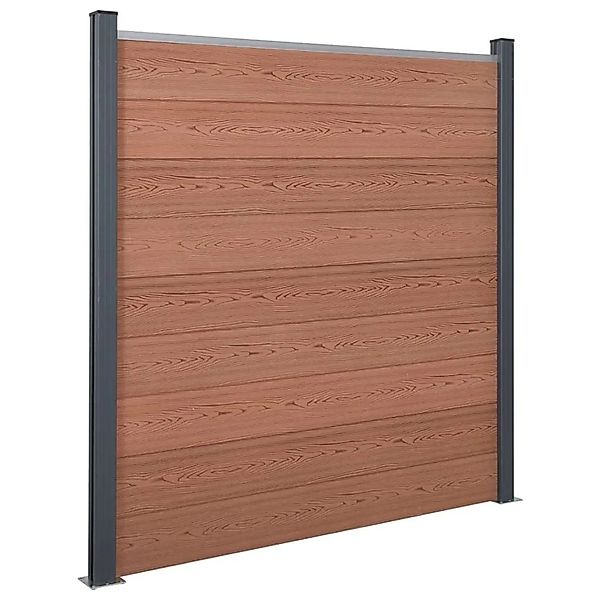 vidaXL Zaunelement-Set Braun 180x186 cm WPC 3211826 günstig online kaufen