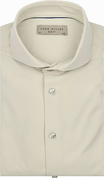 John Miller Hemd Hyperstretch Beige - Größe 45 günstig online kaufen