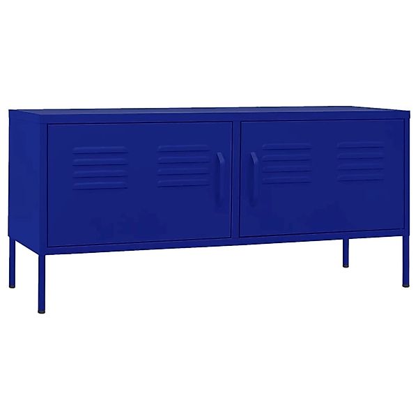 Tv-schrank Marineblau 105x35x50 Cm Stahl günstig online kaufen
