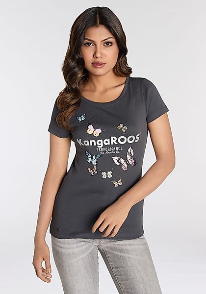 KangaROOS T-Shirt Kurzarm, körpernahe Passform, aus günstig online kaufen
