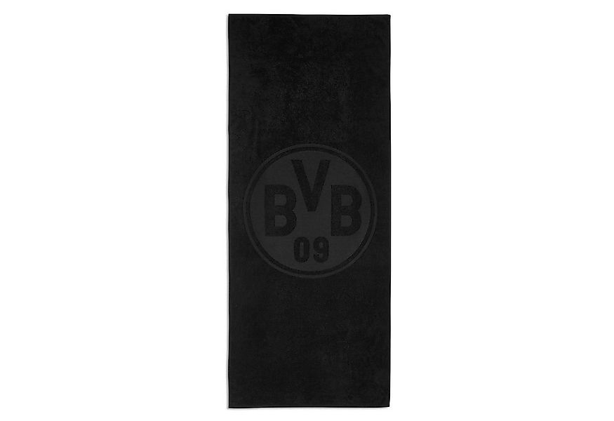 BVB Badetuch BVB Badetuch schwarz 70 x 180 cm, Baumwolle (Packung, 1-St), S günstig online kaufen