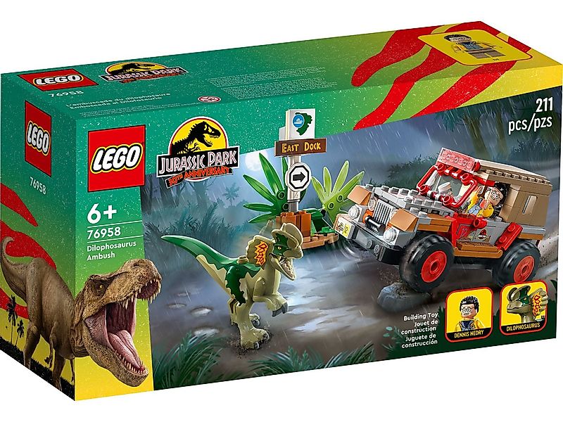 LEGO® 76958 Hinterhalt des Dilophosaurus Konstruktionsspielsteine günstig online kaufen