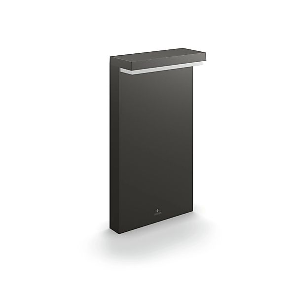 LED Sockelleuchte Bustan in Anthrazit und Weiß 3,8W 800lm IP44 günstig online kaufen