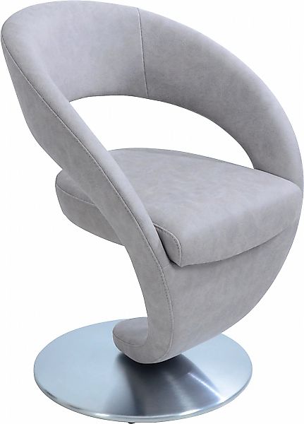 K+W Komfort & Wohnen Drehstuhl "Wave" () Design-Drehstuhl, Drehteller in Ed günstig online kaufen