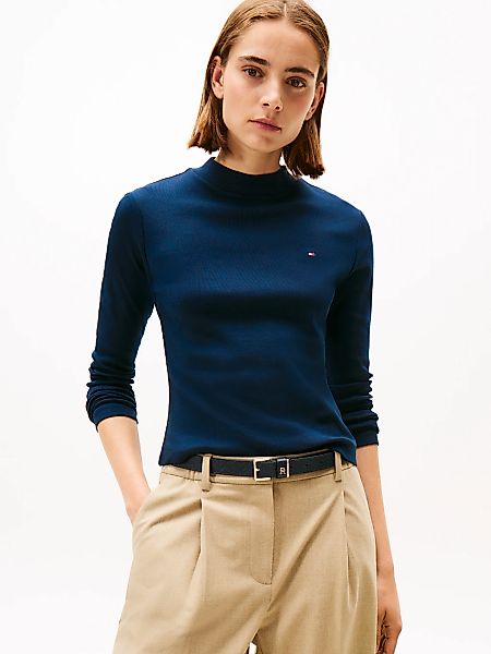 Tommy Hilfiger Langarmshirt "SLIM CODY MOCK-NK LS" günstig online kaufen