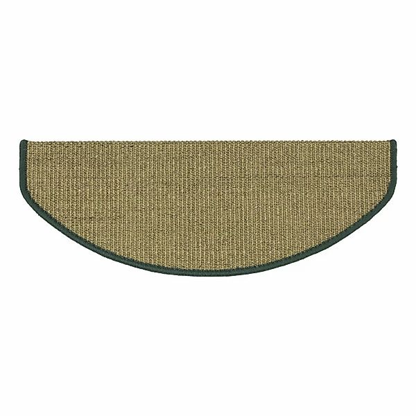 Karat Stufenmatte Sisal Pure Nature Selbstklebend Grün Halbrund 19 x 56 cm günstig online kaufen