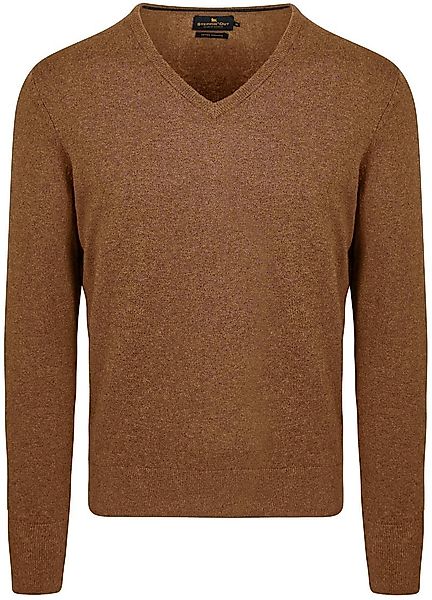 Steppin' Out Pullover Cotton Cashmere V-Ausschnitt Camel - Größe XL günstig online kaufen